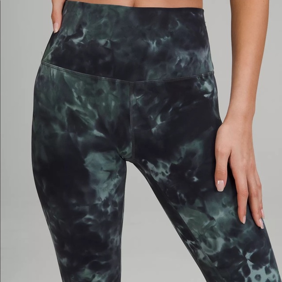 Lululemon align HR 25” Diamond Dye Silver Blue Tidewater Teal Graphite Grey - Picture 4 of 9